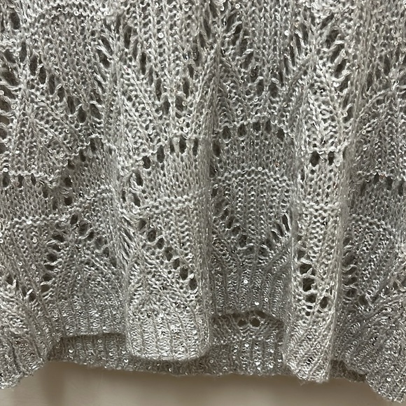 Studio Y Silver Sequins Embellished. Size Small - Picture 5 of 14